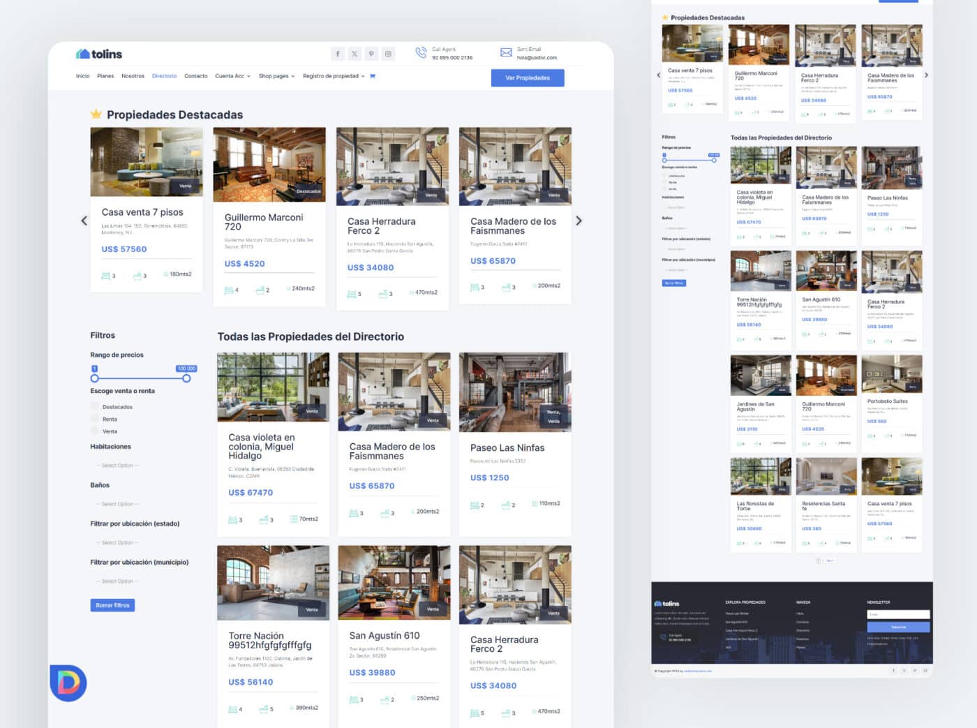 Real Estate Directory Divi Template #2 UXDivitemplates Real Estate Directory Divi Template #2 UXDivitemplates