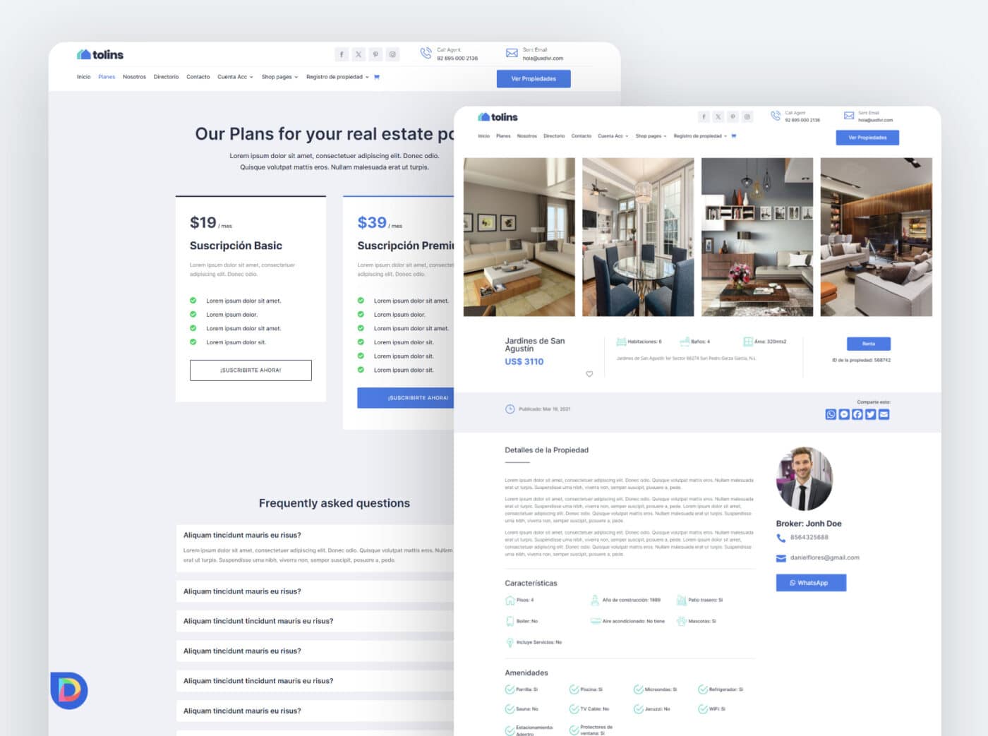 Real Estate Directory Divi Template #2 UXDivitemplates Real Estate Directory Divi Template #2 UXDivitemplates