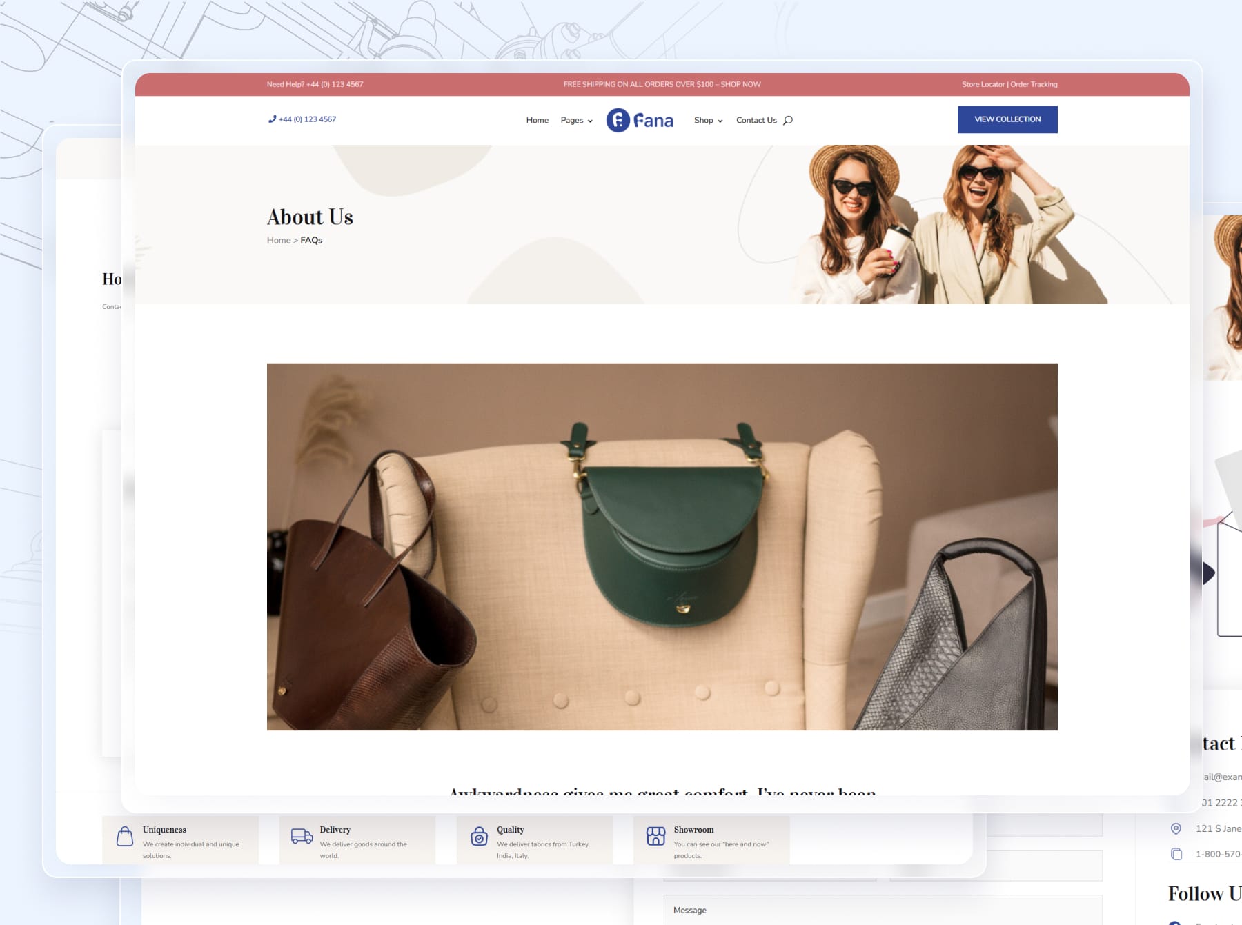 1 Fana Fashion Shop Template 1 Fana Fashion Shop Template