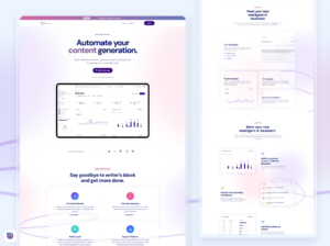 AI content generation SaaS Divi LP #5