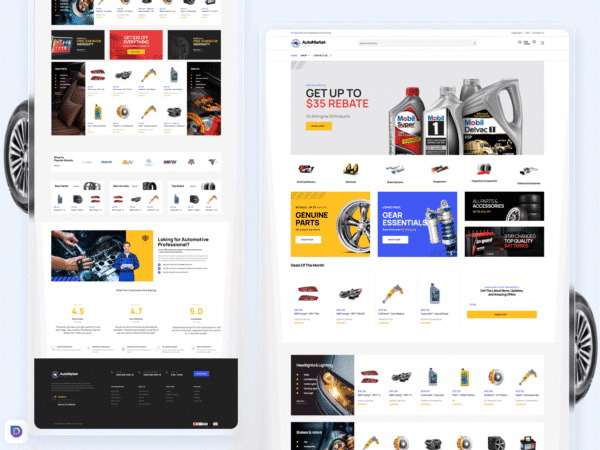 Automarket Autopart Divi Template 1