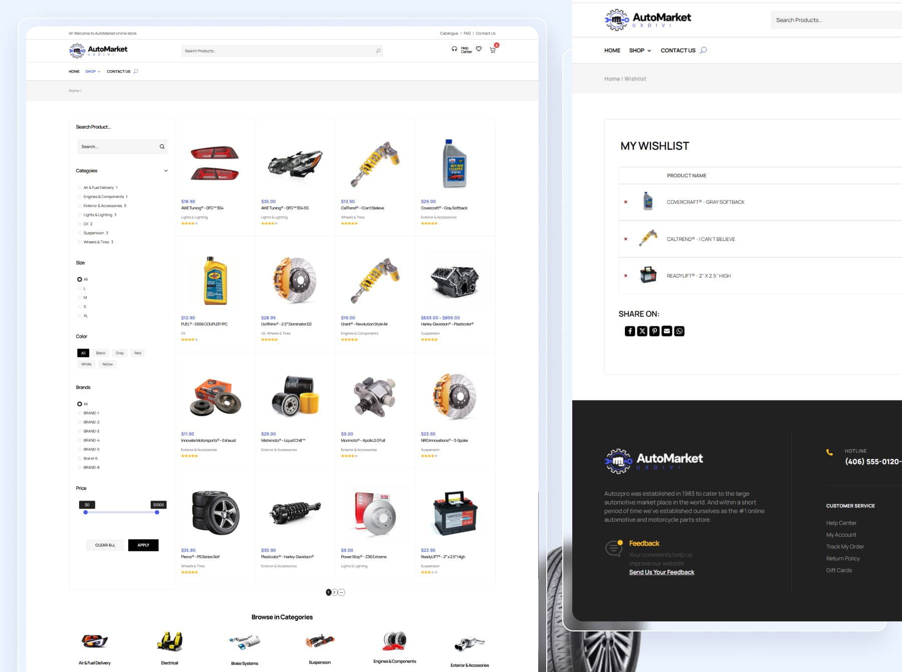 Automarket Autopart Divi Template 3 Automarket Autopart Divi Template 2