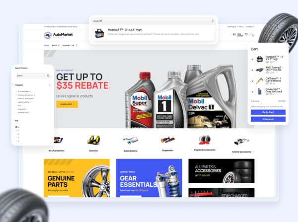 Automarket Autopart Divi Template 2