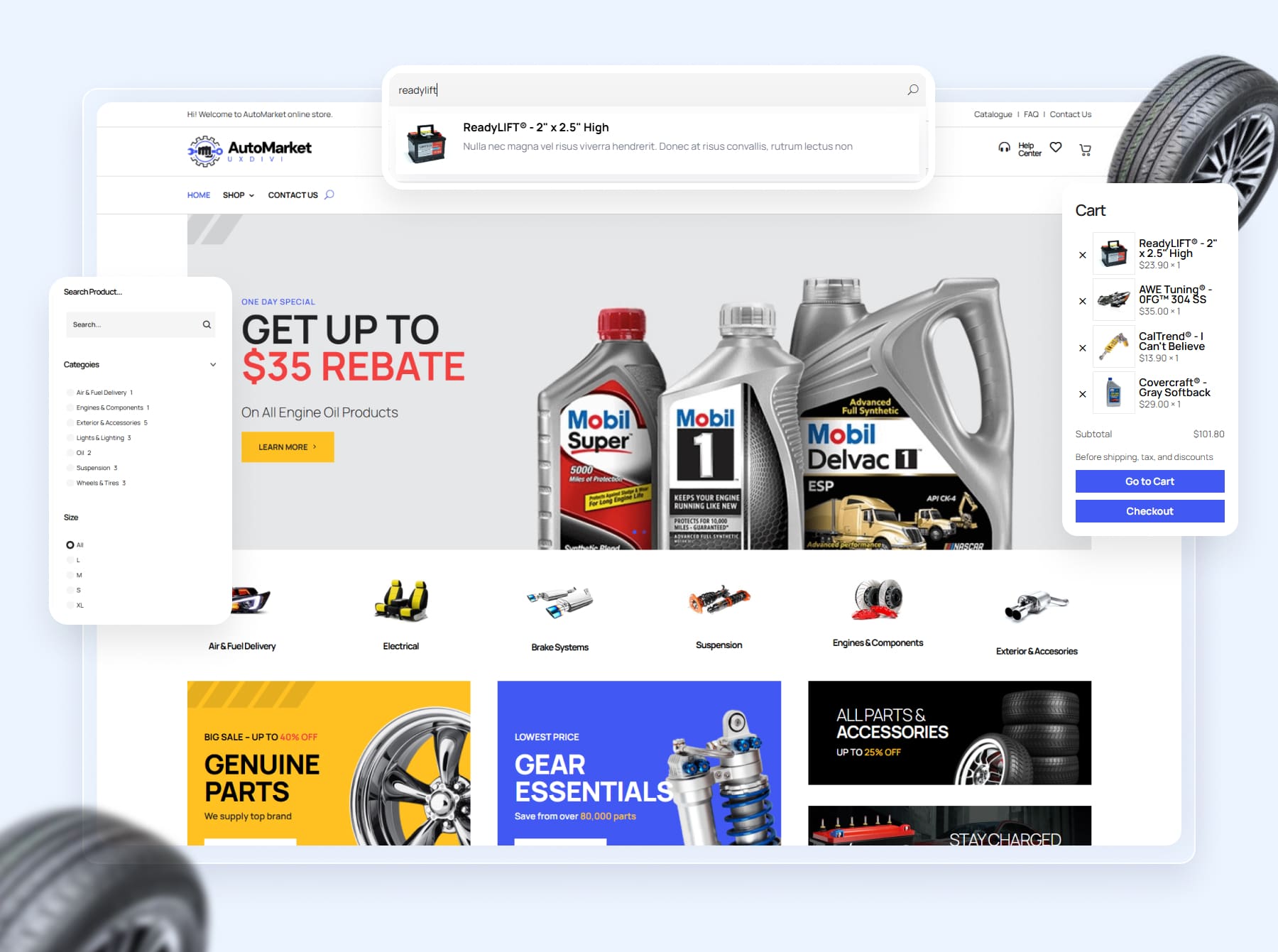 Automarket Autopart Divi Template 4 Automarket Autopart Divi Template 2