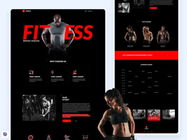Fitness Trainer #4 Divi Landing Page