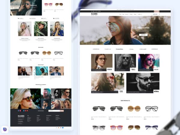 Landing Page Divi para Tienda de Lentes