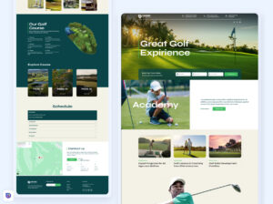 Golf Expirience Divi Landing Page