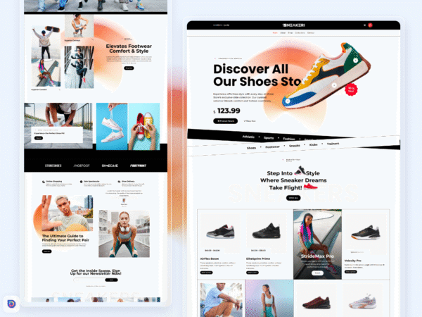 Plantilla Divi para Tienda de Zapatillas Deportivas