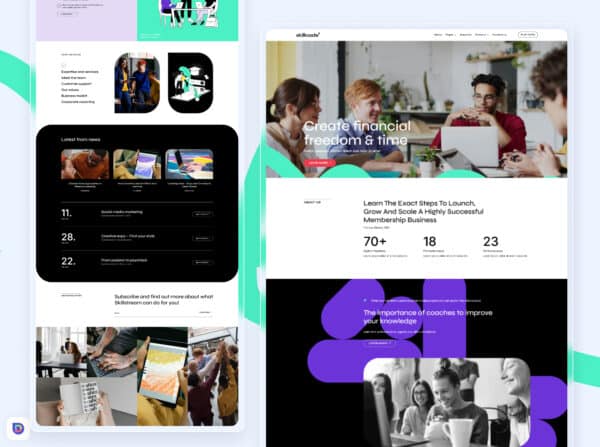 Skillcode Tutor LMS Divi Template 1