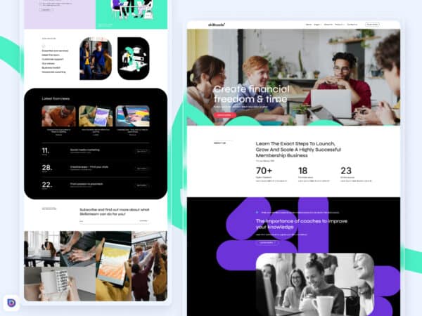 Skillcode Tutor LMS Divi Template 1