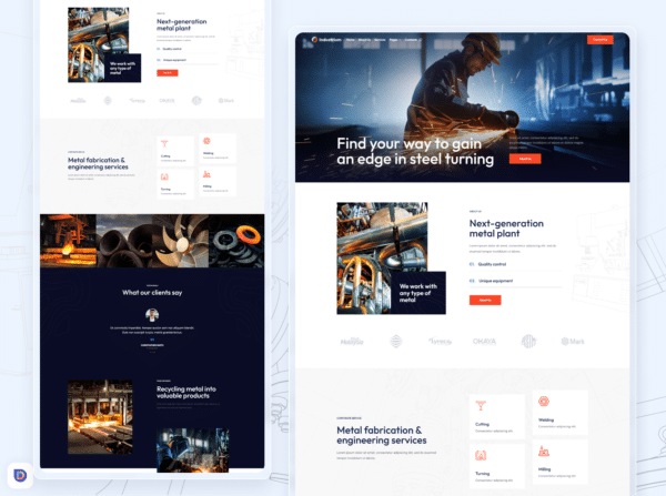 Industrium Divi Template 1