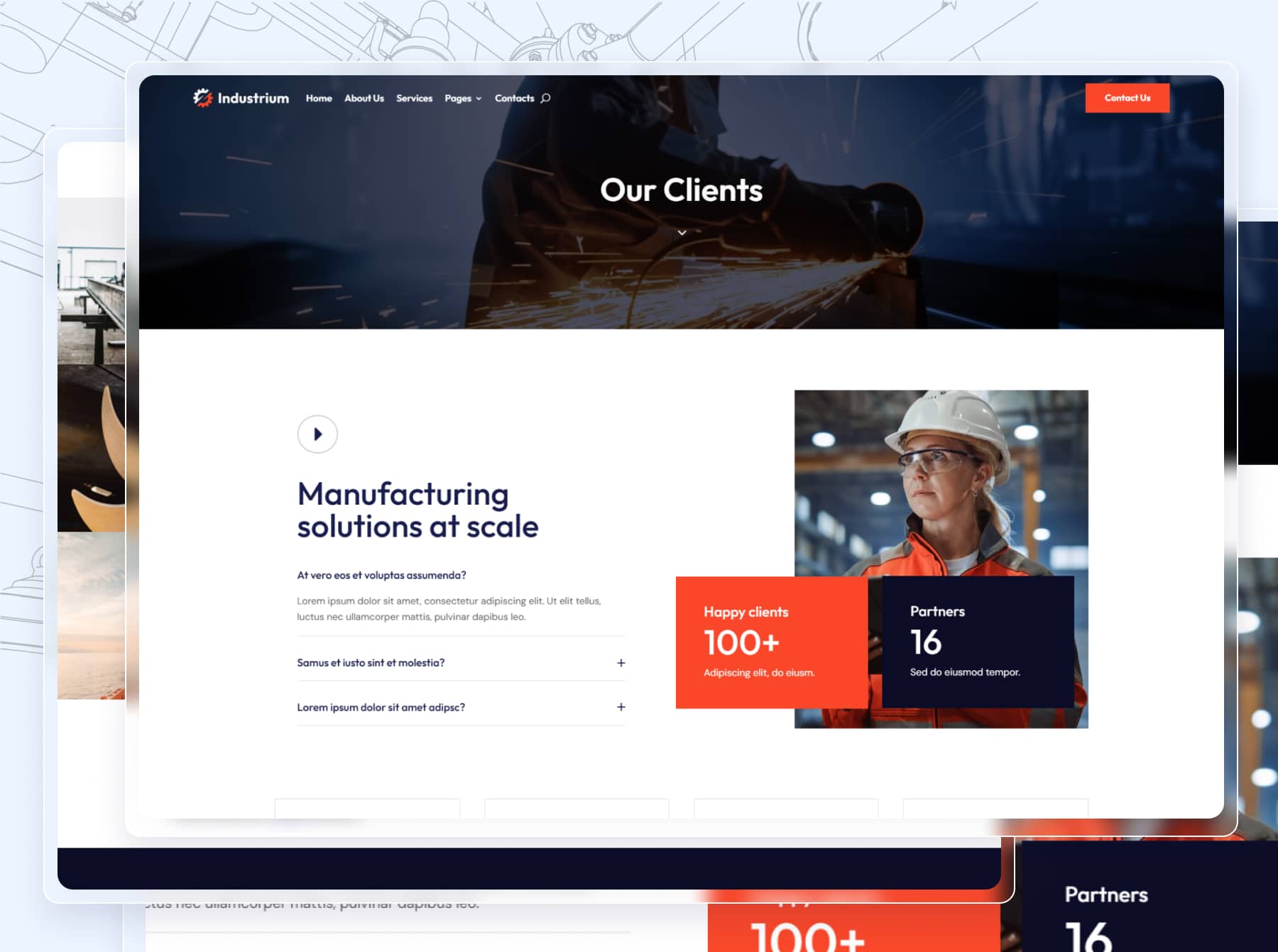 Industrium Divi Template 3 Industrium Divi Template 3