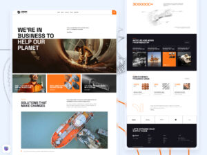 Landing page para empresa de manufactura hecha con Divi. Descarga esta plantilla industrial profesional, 100% responsive y fácil de personalizar. Empieza hoy.