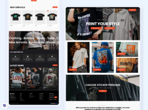 Print T-shirt Divi Landing Page