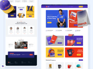 Print shop Divi Landing Page i