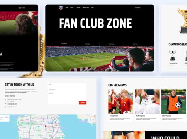 Sport Club Divi Templates 2
