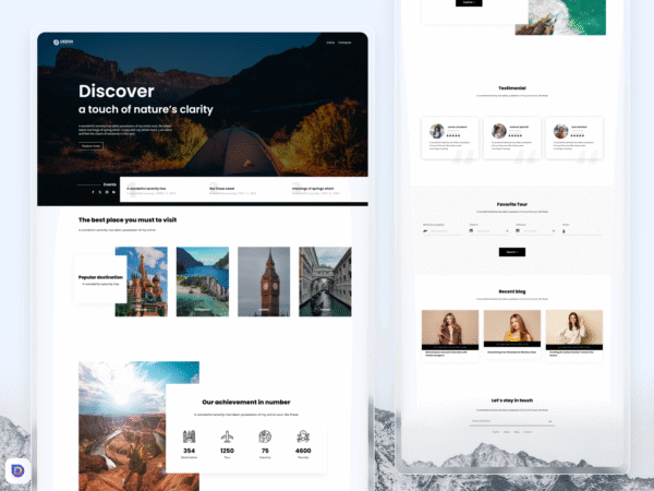 Travel Agency Divi Landing Page